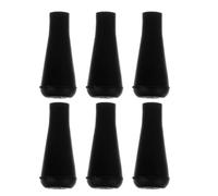 GRIRIW 6pcs Rubber Arrow Heads 8mm Black Rubber Archery Practice Arrowheads Safety Target Tips for Archery Practice and Game Use