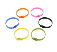 GRIRIW 6pcs Silicone DIY Wristwatch Bands Adjustable Colorful Straps 8mm Supple Silicone Bracelets for Women’s Smartwatch Accessories