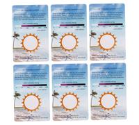 GRIRIW 6pcs UV Test Card Portable Pvc UV Identifying Card for Uvc Testing Light Effects Tester for Reptile Owners and Travelling