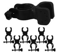 GRIRIW 7pcs ° Rotatable Cane Holder for Walker and Wheelchair Wear-Resistant Plastic Crutch Bracket Protects Device from Damage Mobility Aid Accessory for Seniors at Home or Outdoors