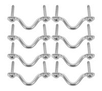 GRIRIW 8pcs 4mm Stainless Steel Kayak Carry Handles Boat Deck Tie Down Pad Eyes Marine Hardware for Canoe Sailing Rigging Accessories