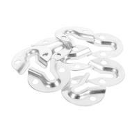 GRIRIW 8pcs Heavy Duty Stainless Steel Mirror Mounting Clips with Connecting Screws for Furniture and Mirrors, Easy Assembly and High Strength Wall-Mount Hardware for Home Improvement