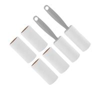 GRIRIW 8pcs Reusable Pet Hair Lint Roller with Refills Super Sticky Manual Lint Remover for Clothes Sofa Car Upholstery Travel Gray for Efficient Fur and Hair Cleaning