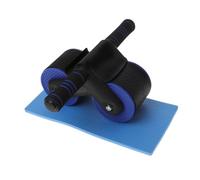 GRIRIW Ab Roller Wheel with Automatic Rebound Knee Mat Dual Wheel Ab Exercise Equipment for Core Strength Training Gym Office Includes Phone Stand for Entertainment Random Color