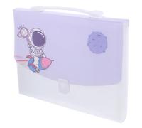 GRIRIW Accordion File Folder with Handle Plastic Important Document Organizer for Work and Life Easy to Maintain Colored Expanding File Holder Random Color