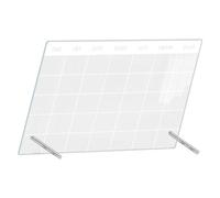 GRIRIW Acrylic Dry Erase Tabletop Writing Board with Smooth Surface and Wear Resistant Material for Daily Planning and Office Use