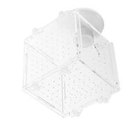 GRIRIW Acrylic Fish Breeding Box Durable Aquarium Divider Tray for Fish Nursery Isolation to Protect Fry From Adult Transparent View