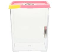 GRIRIW Acrylic Tarantula Enclosure 10.5x8x13 CM High Transparency Reptile Breeding Box Small Plastic Terrarium Habitat for Lizards Frogs and Praying Mantis