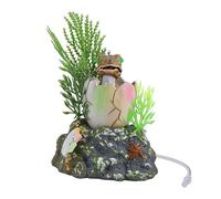 GRIRIW Air Bubble Dinosaur Aquarium Ornament Fish Tank Decoration for Hiding and Oxygenation Requires Air Pump Not Included for Fish and Reptile Habitats