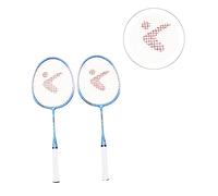 GRIRIW Aluminum Alloy Badminton Racket Set Lightweight Training Pats Cartoon Design for Boys and Outdoor Sports Durable Non Angular Safe Childrens Practice Equipment Random Color