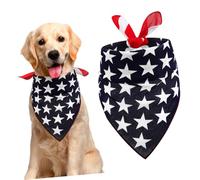 GRIRIW American Flag Dog Bib Triangle Bandana Soft Pet Collar Scarf for Puppy Party Dress Up Comfortable and Pet Necklace Decor Dogs and Puppies