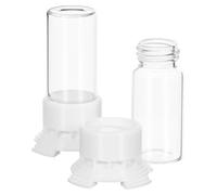 GRIRIW Ant Water Feeder 2pcs Transparent Glass Water Bowls for Ant Colony Care Portable Easy Use Suitable for Ant Keeping Farmer