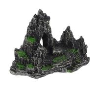 GRIRIW Aquarium Mountain Ornament Realistic Underwater Rockery Decoration for Fish Tanks Artificial Landscape for Creating Natural Aquatic Scenery Antique Style Aquarium Decor