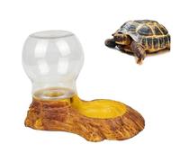 GRIRIW Automatic Pet Water Feeder Tortoise Pool Turtle Tank Accessories Reptile Drinking Fountain Resin Craft