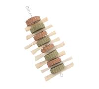 GRIRIW Bamboo Chew Sticks for Rabbits Hamsters Chinchillas High Fiber Healthy Treats for Small Animals 10-Piece Set