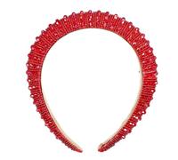 GRIRIW Beaded Headband Crystal Rhinestones, Featuring Stunning Hair Decoration and Elegant Design, for Daily Use and Beach Occasions Sparkling Colors and Glamorous Style