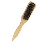 GRIRIW Beard Brush Double Side Wood Handle Natural Bristle for Beard Grooming and Styling Suitable for Home Use and Travel Professional Men’s Comb Care and Maintenance