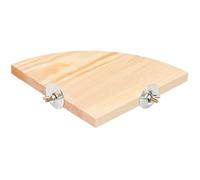 GRIRIW Bird Play Stand Wooden Parrot Platform for Cage with Simple Installation and Not Easy to Break Features, Suitable for Cockatiel and Parrot in Garden Trees or Pet Cage a Natural