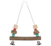 GRIRIW Bird Swing Stand Wear-resistant Parrot Exercise Body Fine Workmanship Wood Creative Appearance Simple Beautiful Decoration Chic Fresh Home Decoration Pet Bird Parrot