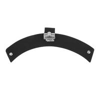 GRIRIW Black Leather Change Vibration Frequency Drum Mute Pad with Metal Frame for Drums and Easy to Store, for Beginners and Professional Drummers Practicing Quietly