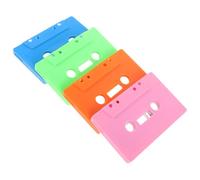 GRIRIW Blank Vintage Style Retro with Shells 4pcs Cassette Tapes for Recording and Wall Art Enhancement Empty Cassette Decorations for Home Wall Art and Music Projects