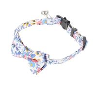 GRIRIW Bowknot Cat Collar Adjustable Cotton Necktie Pet Neck Decor for Daily Wear Birthdays Christmas Parties Comfortable Festive Accessory for Cats and Small Dogs