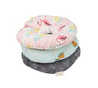 GRIRIW Breathable Anti-lick Cat Recovery Collar Soft Elizabethan Pet Collar for Kittens Grey Size l for Post-surgery Protection