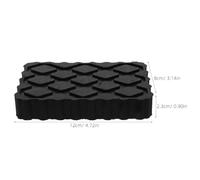 GRIRIW Car Jack Pad Black 4pcs Rubber Support Block Anti-slip Shock Absorbing Lifting Cushion with Noise Reduction for Vehicle Hoist and Car Jack for Auto Repair and Workshop Use