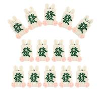 GRIRIW Cartoon Animal Mahjong Charms Set Resin with Unique Design 20pcs Flat Back Accessories for DIY Crafting and Personal Use for Car Interiors and Phone Case Decoration