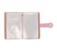 GRIRIW Cash Stuffing Binder Budget Organizer with Clear Money Pockets for Bill Storage Stylish Pink Cash Organizer for Efficient Personal Finance Management and Envelope Challenge System