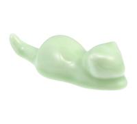 GRIRIW Ceramic Calligraphy Pen Holder Simple Design for Storing Line Drawing Pen Creative Light Green Brush Rack Suitable as Study Room Ornament for Calligraphy Painting Creation