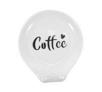 GRIRIW Ceramic Spoon Rest for Kitchen Countertops Small Porcelain Coffee Spoon Holder with Smooth Nonporous Surface Stain-Resistant Mini Teaspoon Stand for Daily Use Coffee Accessories