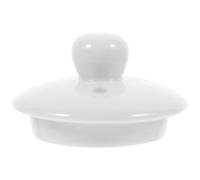 GRIRIW Ceramic Teapot Lid Replacement Cover Tea Pot Lid Ceramic Cover for Tea Kettle Smooth Edge Teapot Parts for Home Party and Camping Easy to Clean 1 Piece