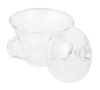 GRIRIW Chinese Glass Tea Cup with Lid Multi-Function Lotus Flower Gongfu Teaware for Brewing Jasmine Oolong Tea at Home Office Lightweight Transparent Teacup