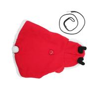 GRIRIW Christmas Bunny Harness with Traction Rope for Pets Cute Rabbit Clothing Winter Outfit Comfortable Warm Bunny Costume for Small Rabbits for Daily Walks and Outdoor Activities