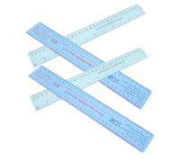 GRIRIW Clay Scale Pottery Shrinkage Plastic 4pcs Flexible Ruler Measuring Tool for Precise Clay Measurement and Accurate, for Pottery Modeling and Ceramics Projects