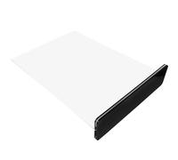 GRIRIW Clear Acrylic Double-sided Menu Display Stand Poster Holder with Black Base Lightweight Sign Stand for Restaurant Office Retail and Exhibition Use