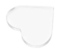 GRIRIW Clear Acrylic Heart Ornament Transparent DIY Writing Board for Memorial Unique Shape Acrylic Blanks for Home Decor and Holiday Decorations