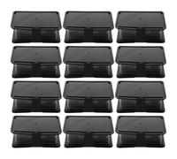 GRIRIW Creative Book Shaped Plastic Candy Storage Box Elegant Black Decorative Book Storage Box 12pcs with Flip Top Opening for Wedding and Tea Party Favour Candy Containers