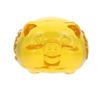 GRIRIW Crystal Fortune Pig Feng Shui Adornment Citrine Home Office Desk Decor Living Ornament Decorative Craft for Wealth and Luck