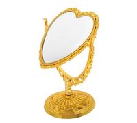 GRIRIW Cute Heart Shaped Makeup Mirror Vanity Mirror Stand Boys and Girls Girls Decor Table Decor Lighted Makeup