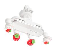 GRIRIW Cute Rabbit Air Vent Phone Holder Car Phone Bracket Easy to Install Does Not Block View Plastic Silicone Cartoon Style Lightweight for Car on Rough Mountain Roads