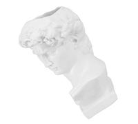 GRIRIW David Bust Planter 4.7 X 2.8 Inch Resin Greek Statue Vase for Makeup Brushes and Pencil Holder Suitable for Office and Home