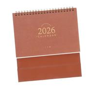 GRIRIW Desktop Calendar with Twin Wire Binding Compact Monthly Planner for Students Teachers Women Minimalist Small Desk Calendar Dec for Daily Scheduling and Long Term Planning