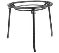 GRIRIW Detachable 3-leg Camping Tripod Stand Heavy-duty Steel Cooking Rack with Robust Triangular Design for Simmering Stews and Multifunctional Outdoor Fire Use on Camping Trips