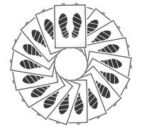 GRIRIW Disposable Car Floor Mats Paper Foot Pads 30pcs, Vehicle Protective Paper Floor Liners for Auto Interior, Car Supplies for Clean Maintenance