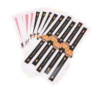 GRIRIW DIY Baking Stickers 50Pcs Pink Black Paper Seal Stickers for Cookie Boxes Decorative Sealing Labels Self-Adhesive