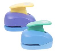 GRIRIW DIY Paper Punch Portable Hole Puncher for Crafting 2pcs with Plastic Material to Stimulate Curiosity and Exercise Hands and Brain for Tags and Memory Books