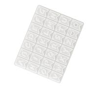 GRIRIW DIY Silicone Letter Mold Set with 26 Large Alphabet Molds, Non-Stick Flag Shape Letters for Crafting and Chocolate Making, Crisp Lines, for Home and Creative Projects