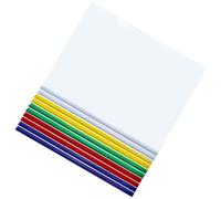 GRIRIW Document Folders with Sliding Bar Clips for Organizing Work Areas 10pcs Lightweight and Sturdy File Folders in Assorted Colours Random Color for Students and Office